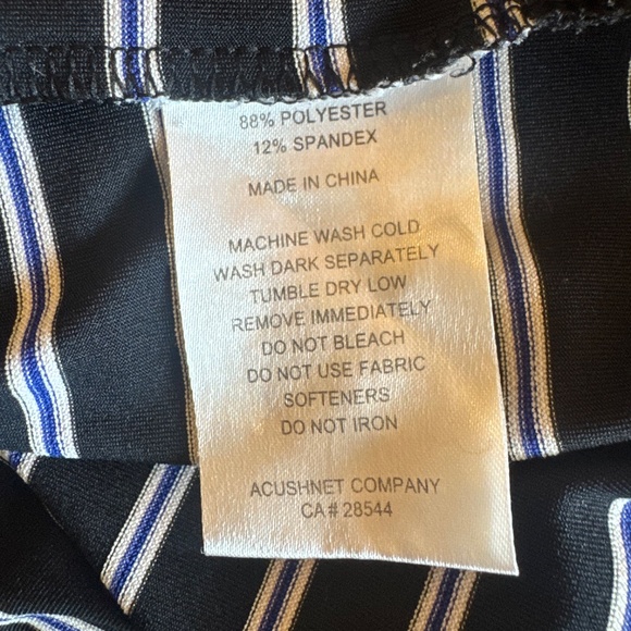 FootJoy Polo Shirt Mens Large Performance Golf Lightweight Striped Stretch - Picture 6 of 6